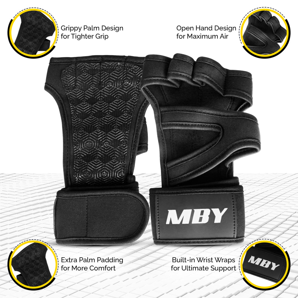 MBY Open Gym Gloves for Men & Women